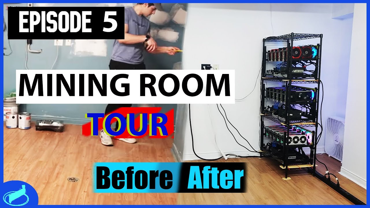 Cryptocurrency Mining Room Reveal After Renovation – Room TOUR | #CryptoMiningAtHome