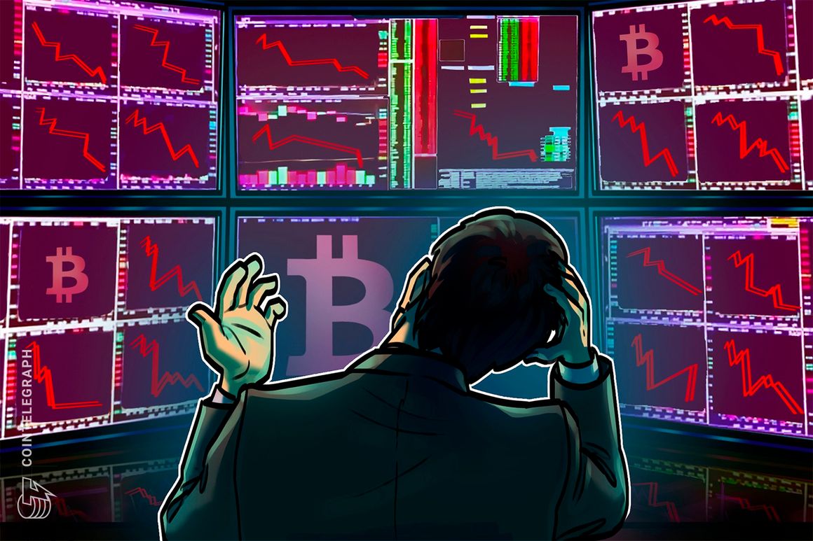 Bitcoin price briefly dips below $26K, falling to two-month lows