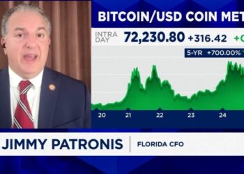 Florida holds '$800 million in crypto-related investments,' says state CFO