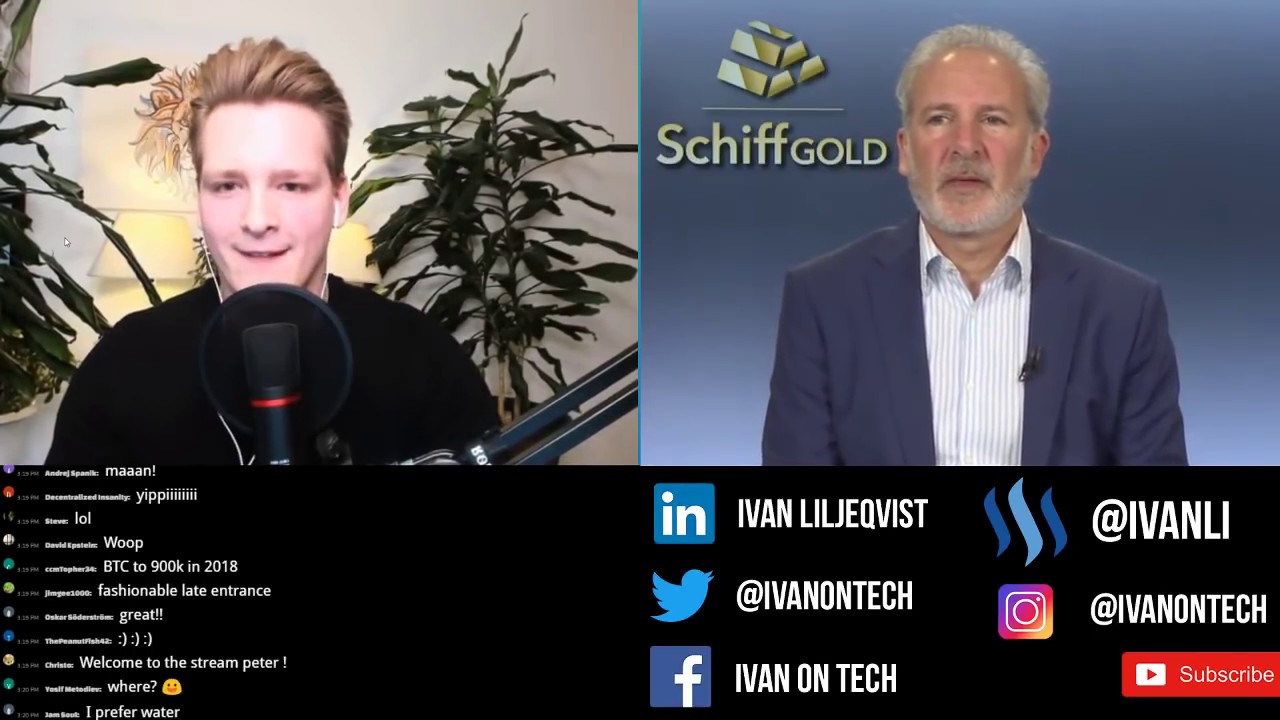 Ivan on Tech debates Peter Schiff – Bitcoin vs Gold, US Dollar Crash