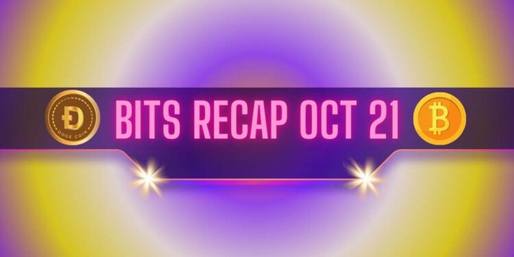 Price Rallies From DOGE and APE, Bitcoin (BTC) Neared $70K, and More: Bits Recap Oct 21