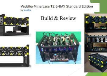 6-GPU Mining Rig Frame – Minercase T2 6-BAY by Veddha | Build and Review