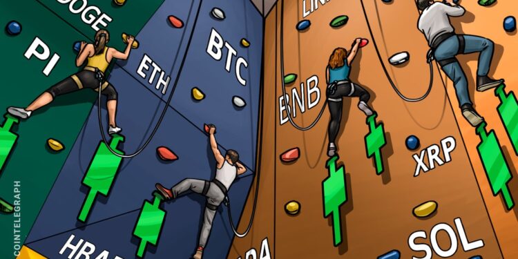 BTC, ETH, XRP, BNB, SOL, ADA, DOGE, PI, HBAR, LINK