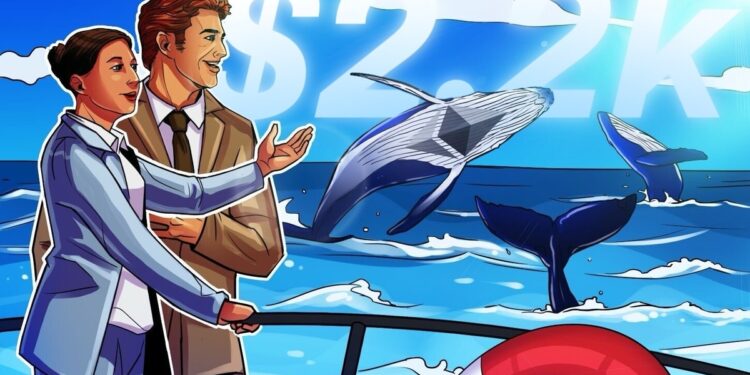 ETH may reclaim $2.2K ‘macro range’ amid growing whale accumulation