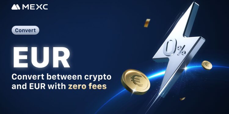 MEXC officially lists EUR on Convert with zero fees for fast and effortless trading