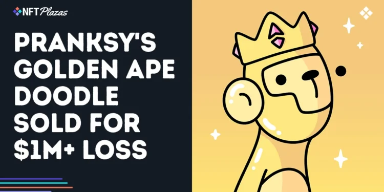 Pranksy's Golden Ape Doodle Sold For $1M+ Loss