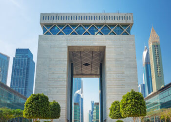 An image of the Dubai International Financial Centre