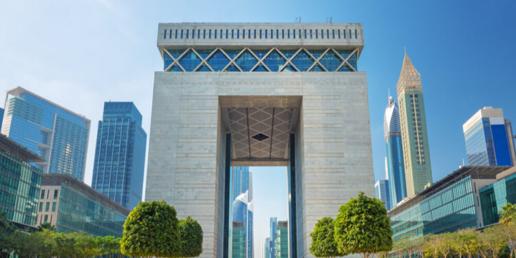 An image of the Dubai International Financial Centre