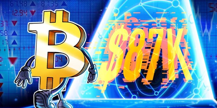 Bitcoin 'breaking out' as it retakes $87K after early April slump