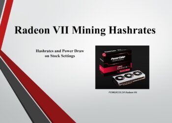 Radeon VII – Mining Overview Hashrates and Power Draw – Stock Settings