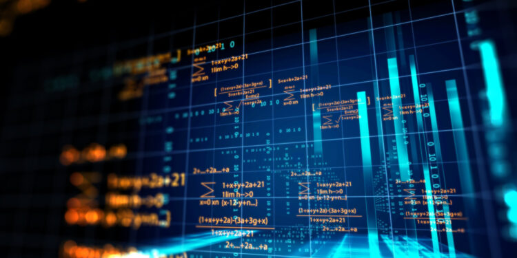 Image of a blockchain coding concept