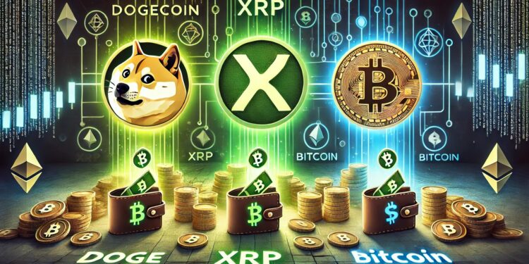 Dogecoin, XRP, BTC