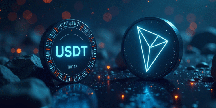 USDT And TRON Symbols
