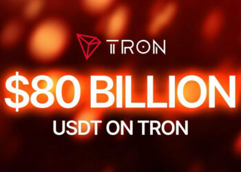 USDT on TRON Surpasses $80 Billion, Strengthening TRON’s Position as the Leading Stablecoin Network