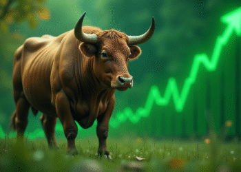 A Healthy Bull in green Environment