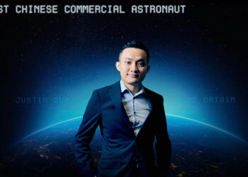 Justin Sun to Become Youngest Chinese Commercial Astronaut with Blue Origin’s New Shepard