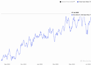 Network hashrate. Source: Blockchain.com