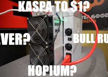 I should in theory BREAK EVEN in 18 days on this $9000 Kaspa Miner…