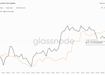 Bitcoin price and short-term holder supply