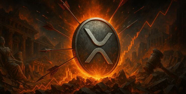 XRP price down 3.95% in 24 hours as market liquidations exceed $1 billion
