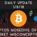 Daily Update (1/8/2018) | Cryptos nosedive due to market misconceptions