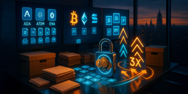 REX-Osprey and Defiance file 27 crypto ETFs, including staking and 3x leverage