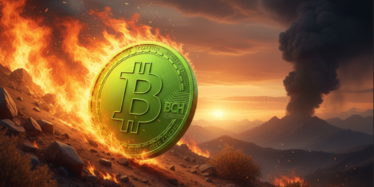 Bitcoin Cash price under bear preassure