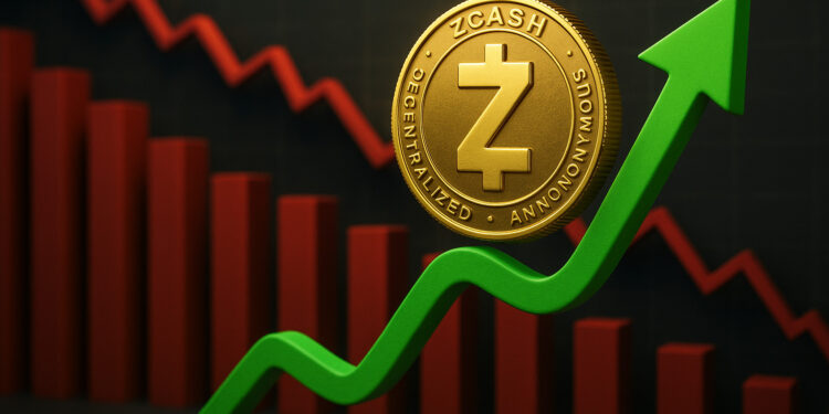 Zcash rośnie, gdy reszta pozostaje wczerwieni
