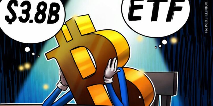 Spot Bitcoin ETFs Post Five Consecutive Weeks of Outflows Reaching $3.8B