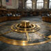 Institutional trading floor built around a vault-like circular mechanism, symbolizing Wall Street’s growing push to control tokenization on its own terms