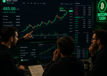 Traders analyzing BCH