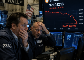 BTC dips below $80k.
