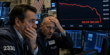 BTC dips below $80k.