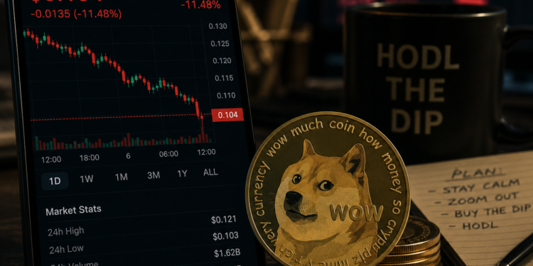 Dogecoin risks dropping below $0.100