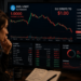 A trader analyzing a bearish Sui chart