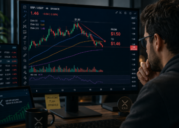XRP retesting the $1.45 support level