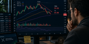 XRP retesting the $1.45 support level