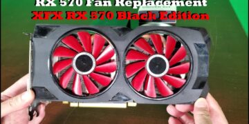 RX 570 Fan Replacement | XFX RX 570 Black Edition