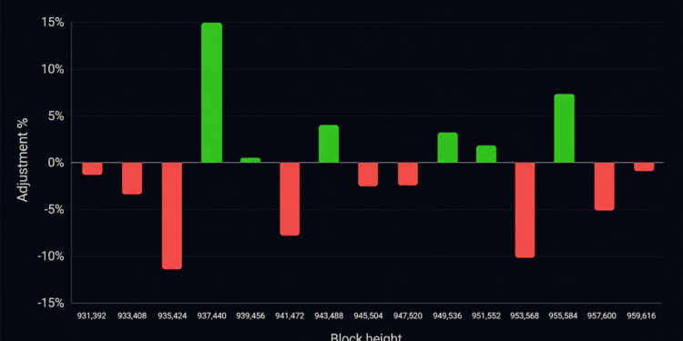 Bitcoin's 15th Difficulty Reset Exposes a Mining Industry Under Pressure