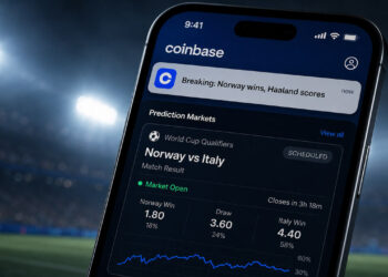 Coinbase app displaying a false World Cup alert that exposed the proof gap in prediction marketsCoinbase app displaying a false World Cup alert that exposed the proof gap in prediction markets