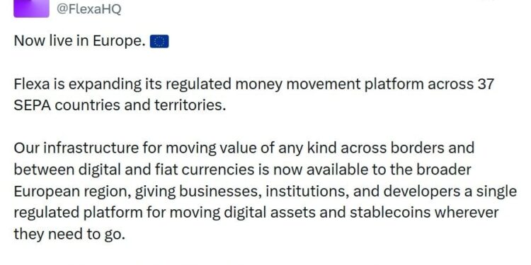 Flexa Expands Crypto Payments Across 37 European Markets