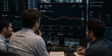 SOL holds $77 as ETF inflows and bullish derivatives signal further upside