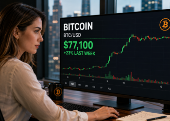 BTC consolidates near $77,000 as traders take $1.72B in profits