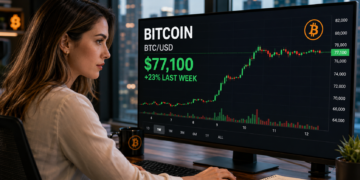 BTC consolidates near $77,000 as traders take $1.72B in profits