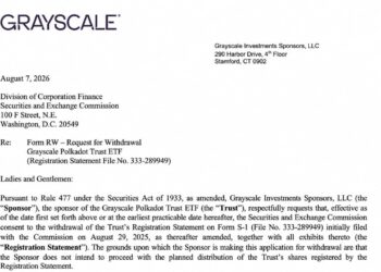 Grayscale Pulls Three Altcoin ETF Filings in Just 190 Seconds