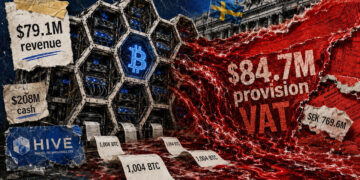 HIVE booked $84.7M, exceeding revenue