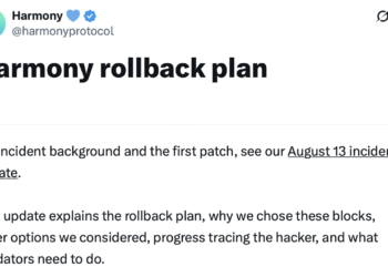 Harmony Protocol to Roll Back Network After Massive Exploit
