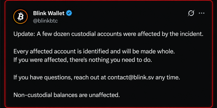 Blink Wallet Hit by Attacker, 'Few Dozen' Custodial Accounts Drained