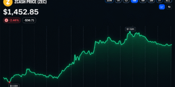 Zcash Price Holds Above $1,440 After Sharp Rally Pullback