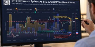 Bitcoin and XRP Sentiment Turn Fearful as Ethereum Draws Bullish Buzz